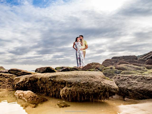 Pré wedding de Fotografia de Ensaio Romântico Paty e Lucas -Praia de Mariscal - Bombinhas  - SC - Sandro Andrade