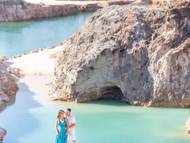 Pré wedding de Ensaio Pré Casamento Suyanni e Felipe - Adventure Park Cristalina - Catedral de Brasília - Sandro Andrade Fotografias - Brasília - DF