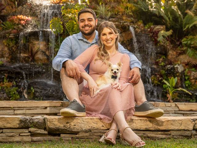 Pré wedding de Ensaio Romântico Monique e Filipe - Recanto das Águas - Sandro Andrade Fotografias - Brasilia - DF 