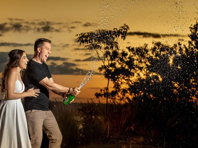 Pré wedding de Ensaio Romântico Milena e Honório - Villa Giardini - Sandro Andrade Fotografias - Brasília - DF