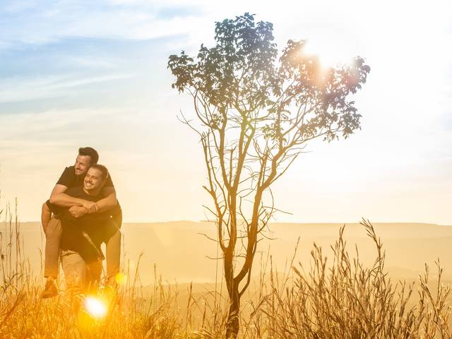 Pré wedding de Ensaio Romantico Victor e Jorge - DF - Sandro Andrade Fotografias - Paraíso na Terra
