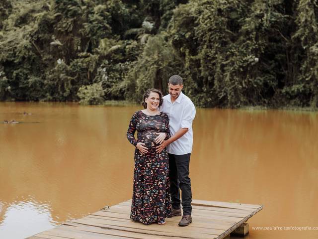 Gestante de A Espera do Davi - Karini e Claudemir