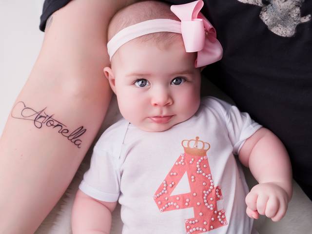 Infantil de Os 4 meses de Antonella