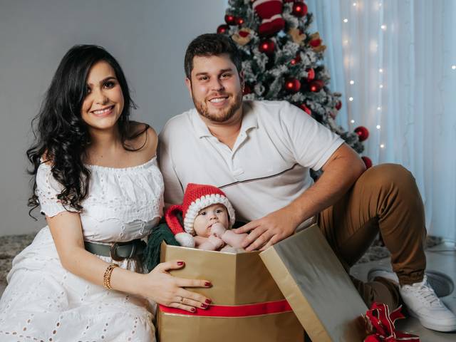 Família  de Larissa e Jerônimo - Ensaio de Natal