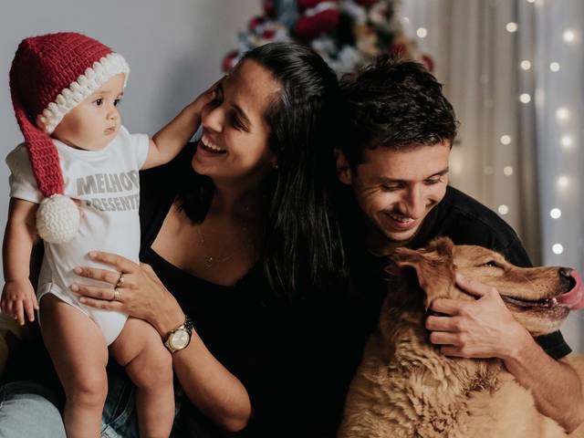 Família  de Família Andrade - Ensaio de Natal