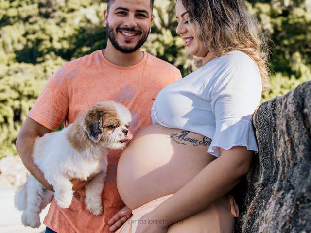 Ensaio Gestante LifeStyle de À espera da Maria Luiza