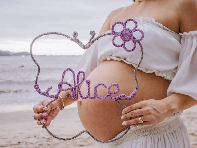 Ensaio Gestante LifeStyle de À espera da Alice