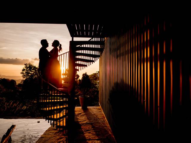 Ensaios de casais de Kyvia e Amaury