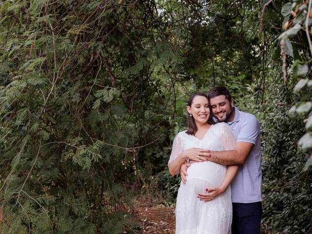 Gestantes de Larissa e Paulo na espera do Emanuel