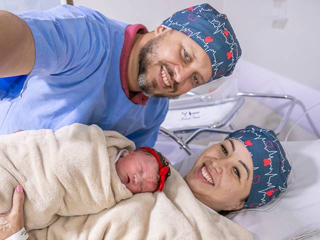 Parto de Grazielle + Ivanderson = Lara 