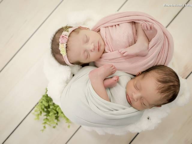 Newborn de Newborn Iohan Matheus e Isabella Mayte, 11 dias. <3