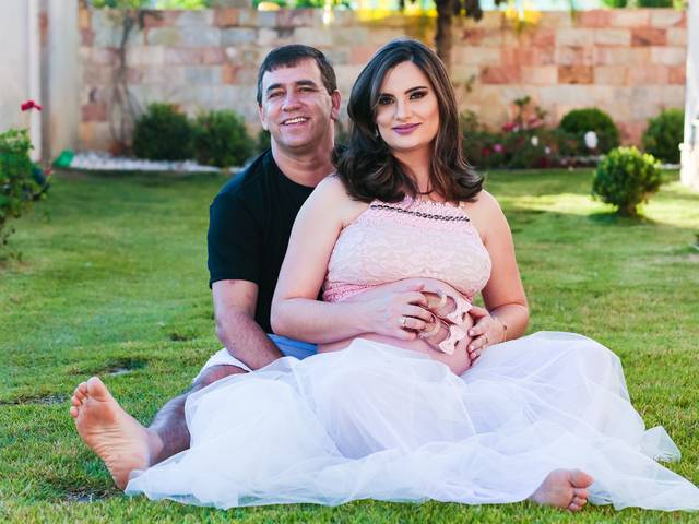 Gestante de Carmem e Leandro