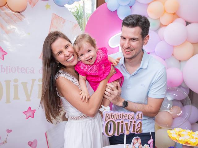 Festas Infantis de Um ano de Olivia