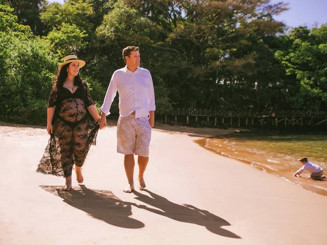 ENSAIO GRÁVIDA EXTERNO de Ensaio na praia