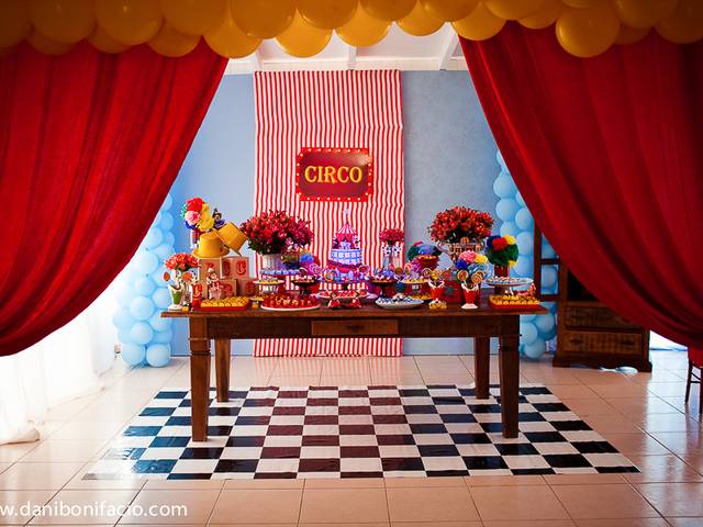 ANIVERSÁRIO INFANTIL de TEMA CIRCO