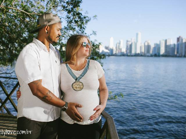 ENSAIO GRÁVIDA EXTERNO de Ensaio de grávida na praia