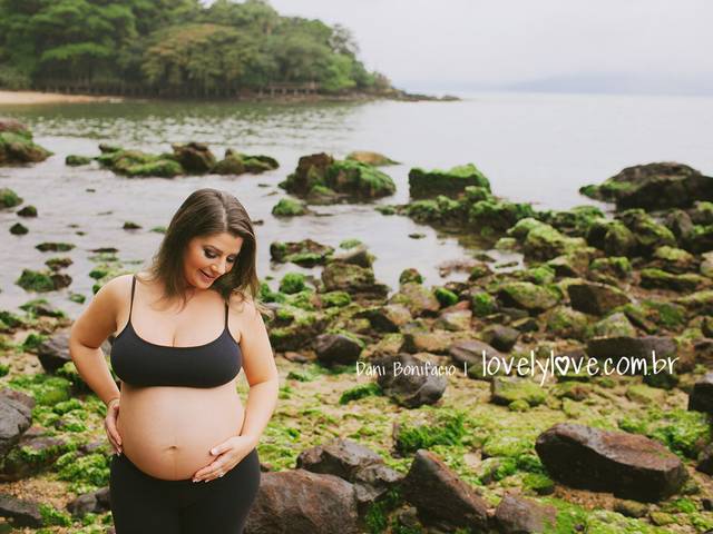 ENSAIO GRÁVIDA EXTERNO de Ensaio Grávida na praia