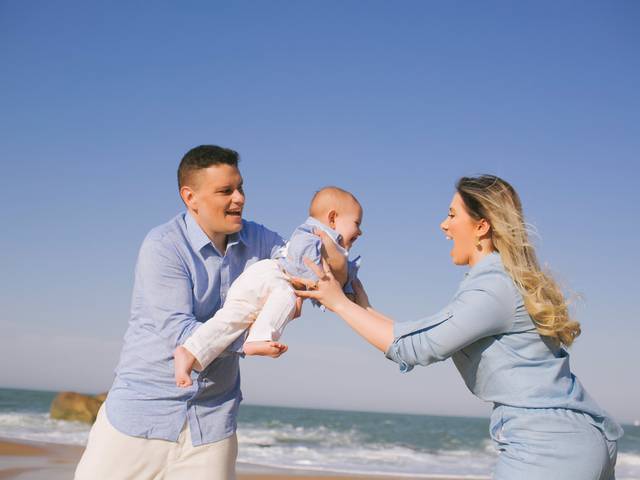 ENSAIO FAMÍLIA de Ensaio na Praia