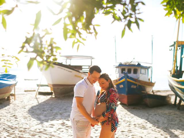 ENSAIO GRÁVIDA EXTERNO de Ensaio Gestante externo na praia