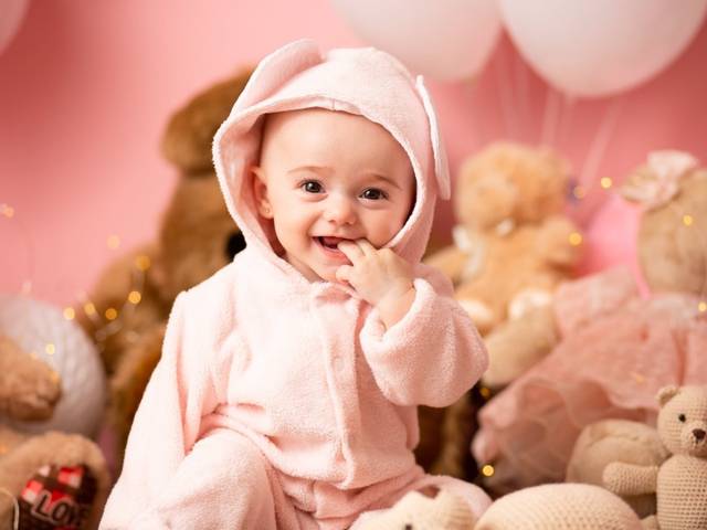 Bebês de 5 meses de Sarah