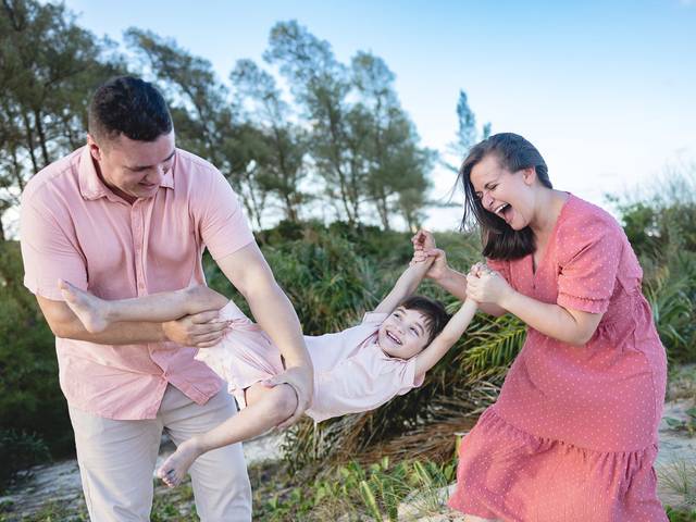 Família de Ensaio Afetivo de Família | Ensaio Fotográfico em Guriri | Ana Paula, Henrique e Mathias