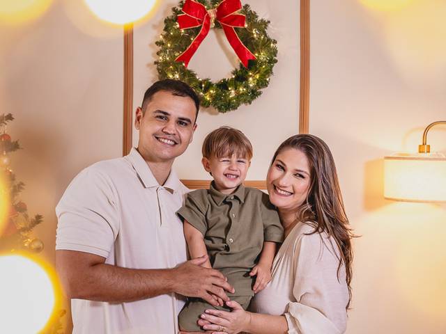Família de Ensaio Fotográfico de Natal em Estúdio | Sernamby em São Mateus - ES | Jessica e Família