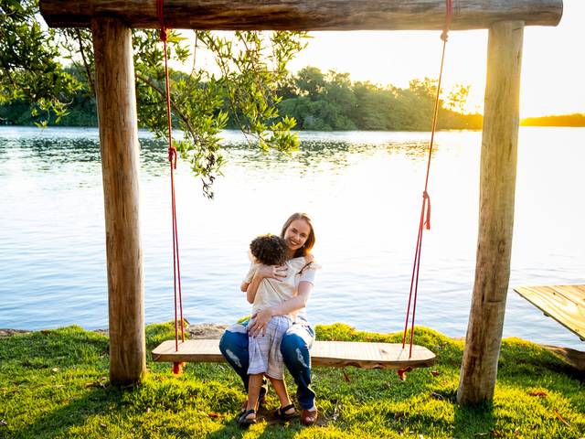 Família de Ensaio do dia das Mães - Valeria, Pedro e Mateus