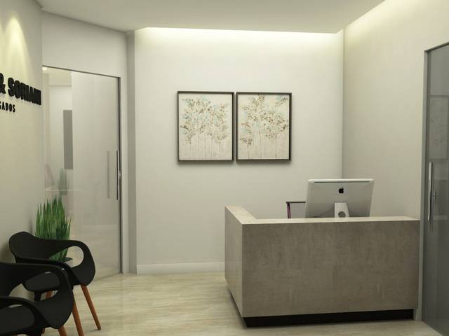 INTERIORES COMERCIAL de ESCRITÓRIO DE ADVOCACIA M&S