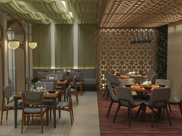 INTERIORES COMERCIAL de RESTAURANTE ÁRABE