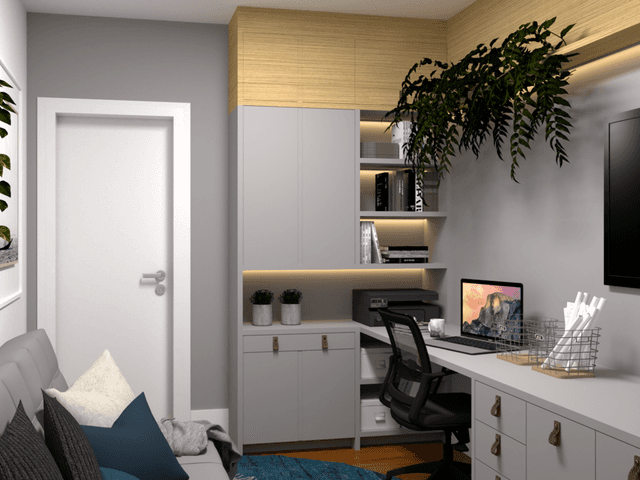 INTERIORES RESIDENCIAL de HOME OFFICE FN