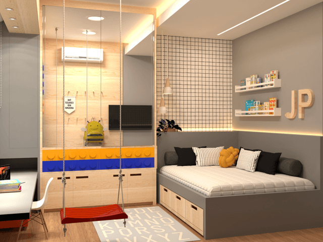 INTERIORES RESIDENCIAL de QUARTO JP