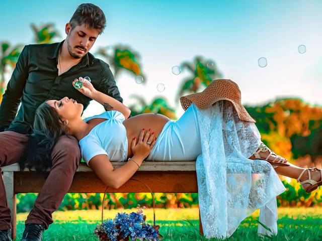 Gestante de Ensaio Gestante - Priscila