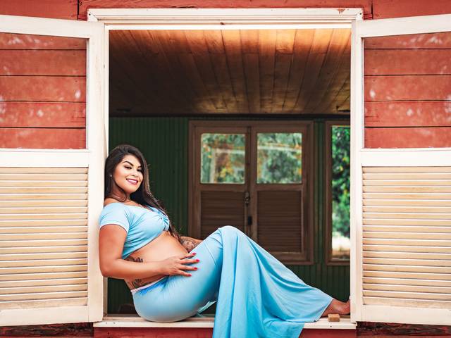 Gestante de Ensaio Gestante - Beatriz