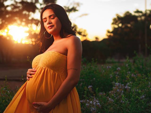 Gestante de Ensaio Gestante Cristiane