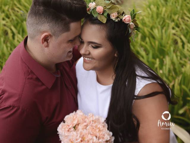 Casal de Jaqueline e Guilherme