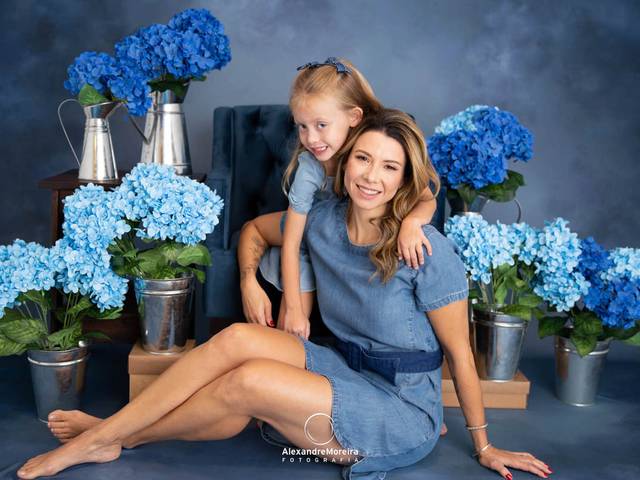 Ensaio de ESPECIAL DIA DAS MÃES - MEU MUNDO AZUL