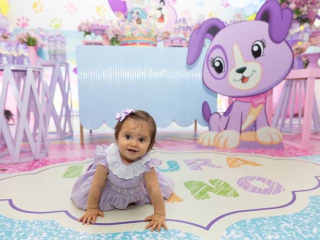 Aniversário Infantil de Laura 1 ano - Festa Violet