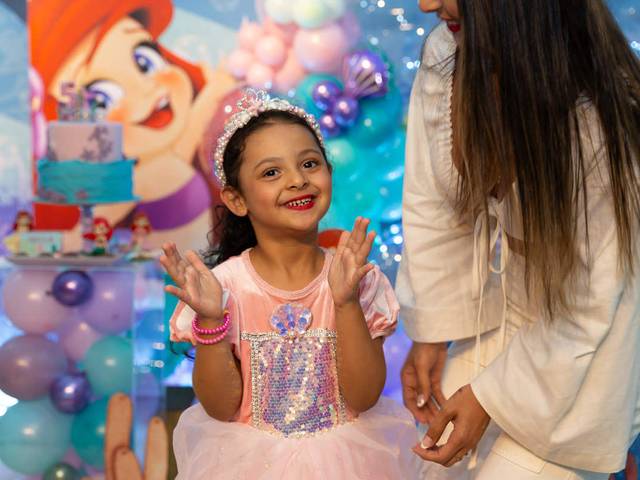 Ensaio Infantil de Bella 5 anos - A Pequena Sereia