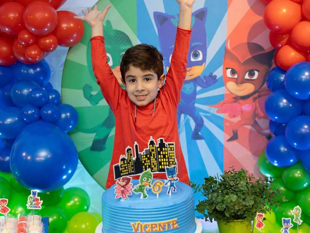Aniversário Infantil de Vicente 6 anos - PJ Masks
