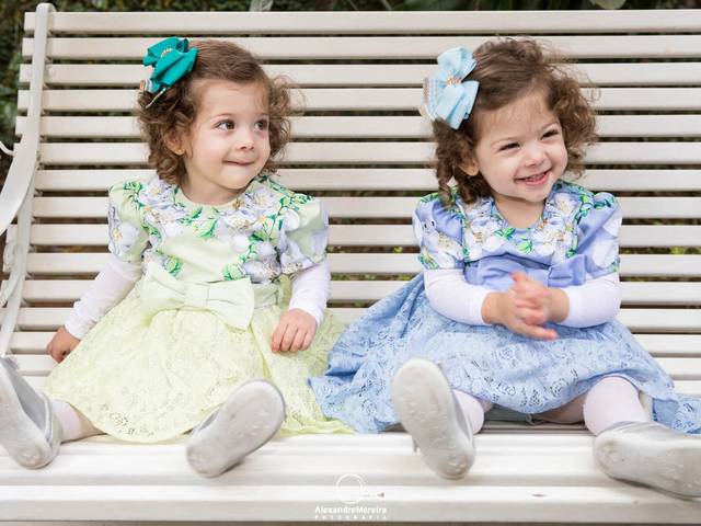 Ensaio Infantil de Ensaio Infantil das irmãs Carolina e Lara