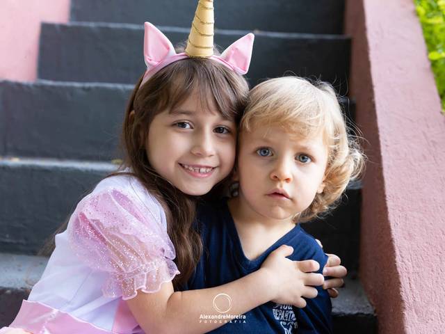 Aniversário Infantil de Aniversário em casa - Festa Carros e Unicórnio