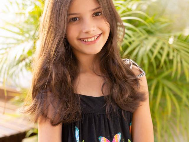 Ensaio Infantil de Ensaio Laís 10 anos