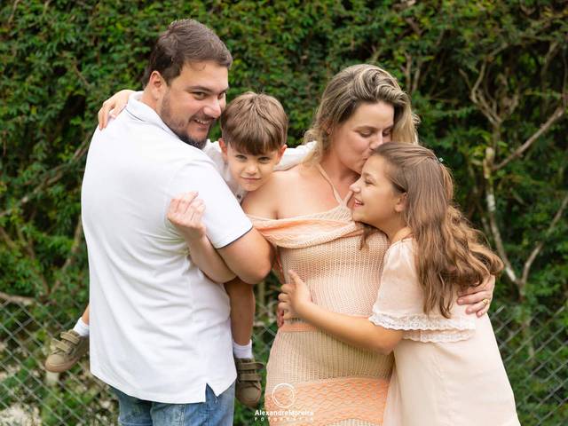 Gestante de Ensaio gestante e família - A espera de Marina