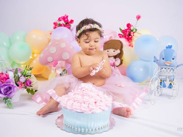 Ensaio Infantil de Maria Lívia - smash the cake