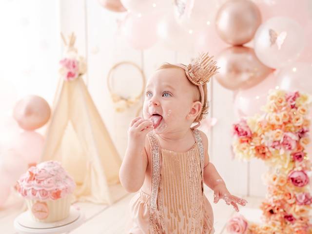 Ensaio de Aniversário de Sophia - smash the cake