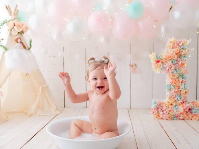 Ensaio de Aniversário de Clara - smash the cake