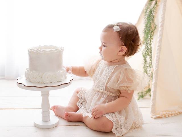 Ensaio de Aniversário de Giulia - smash the cake