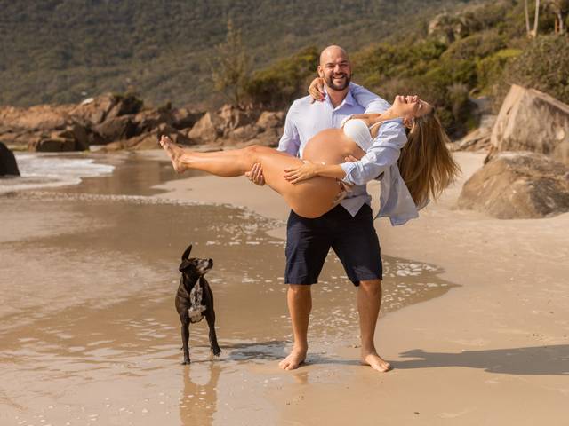 Sesión de maternidad de Carol e Anderson