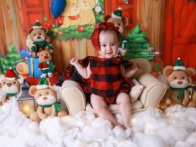 Acompanhamento Mensal de Ensaio de Natal Julia