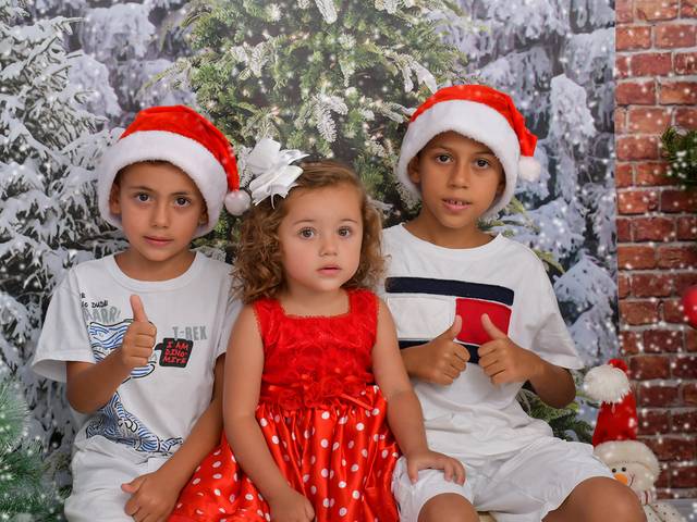 Natal 2023 de Maria Júlia, João Guilherme e Tierry